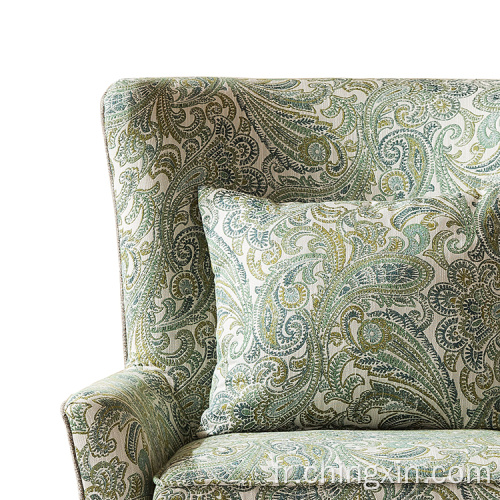 Tissu de fleurs Chaise d'accent armé de loisirs